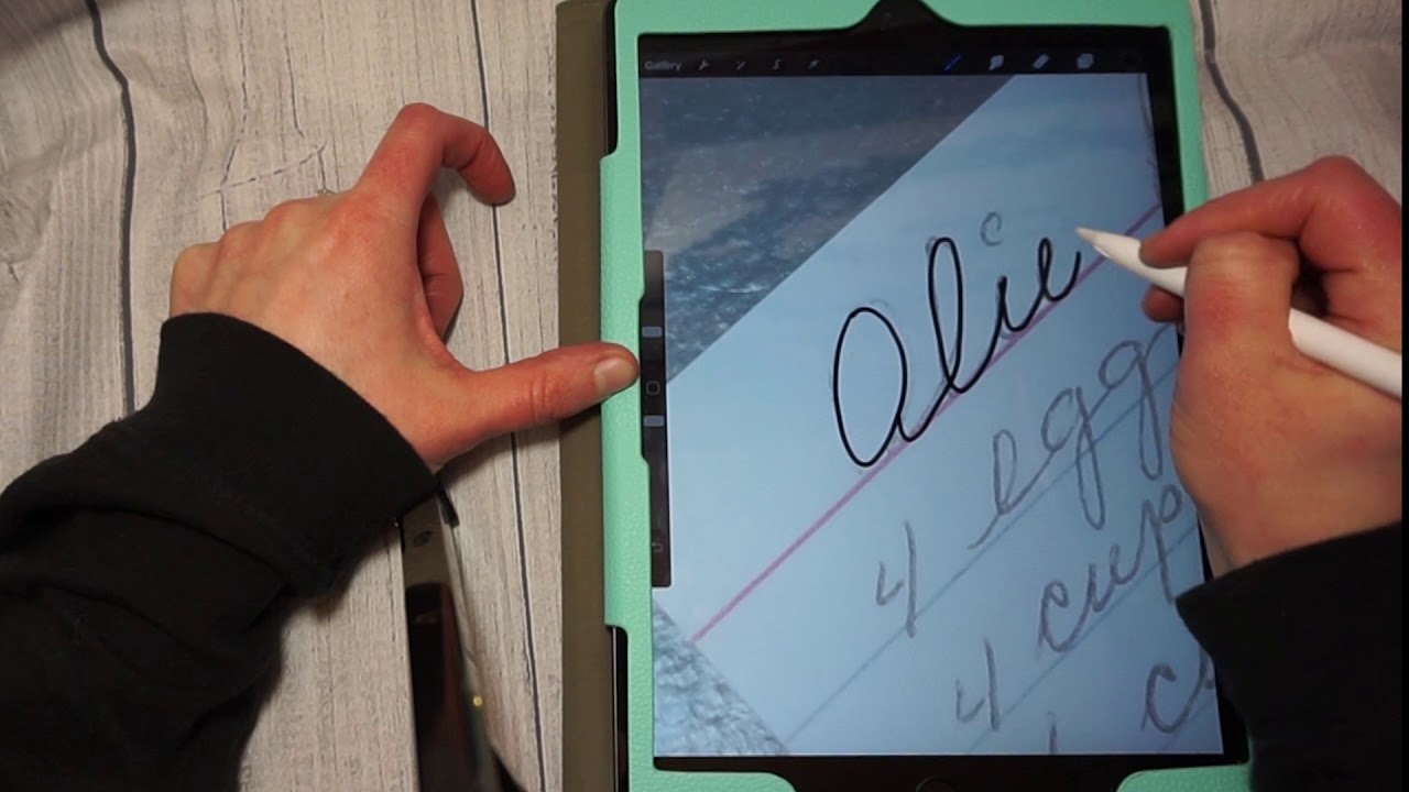 How to Trace a Handwritten Recipe with Procreate