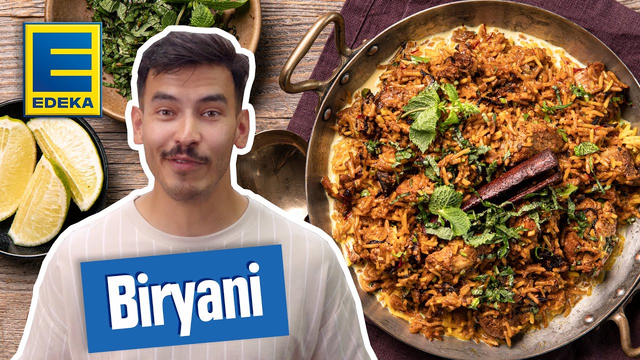 Biryani | Indisches Rezept mit mariniertem Hähnchenfleisch und Reis