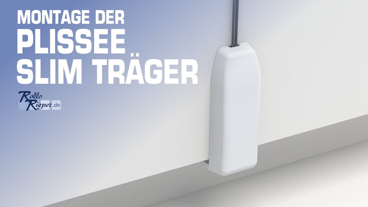Klemmträger Slim Plissee Cosiflor Video Montageanleitung