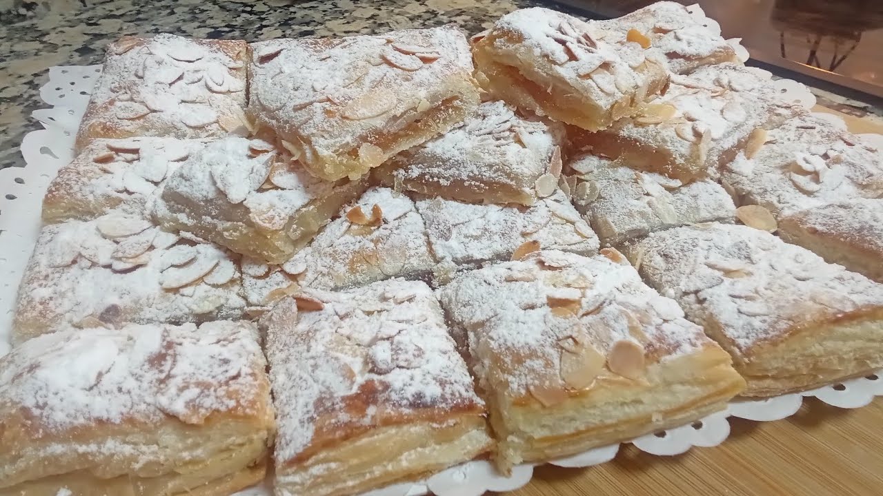PASTELITOS DE HOJALDRE CON CABELLO DE ANGEL un dulce fácil y muy rápido de hacer, te encantará 😋