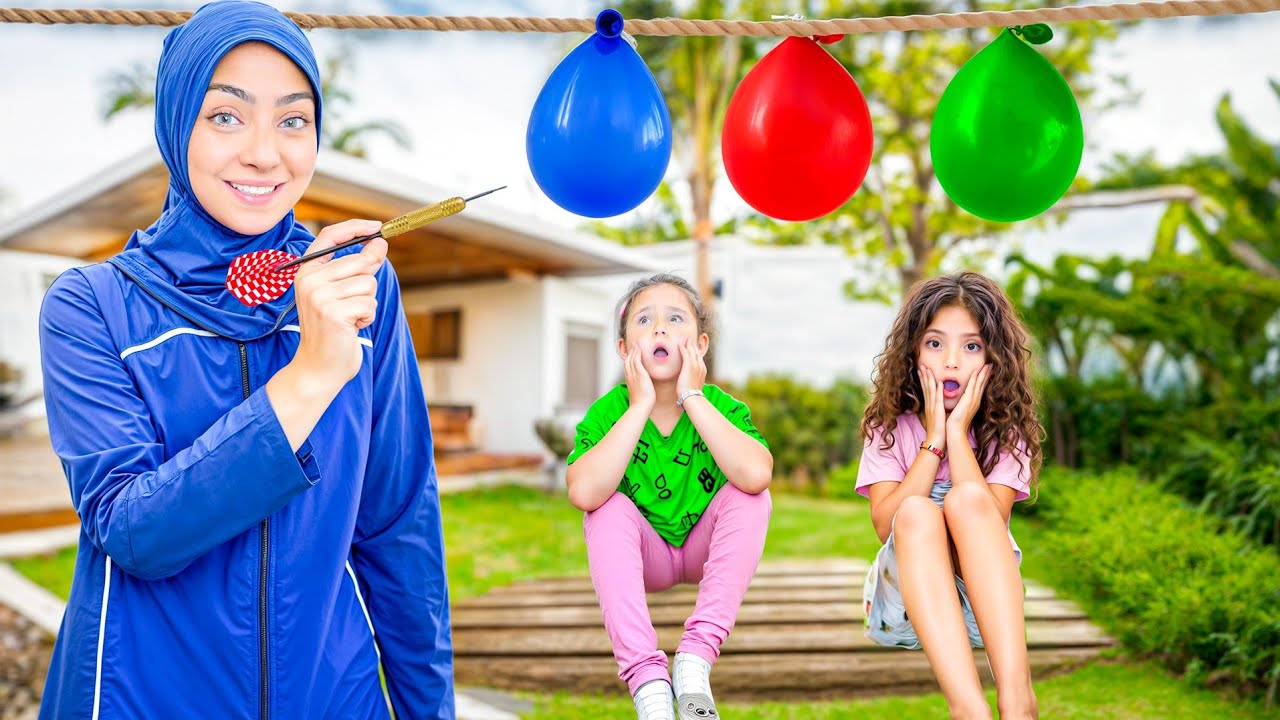 ماريا وكتاليا عملو أقوى تحدي بالونات ماي في العالم - شو صار ب نايا وملك !