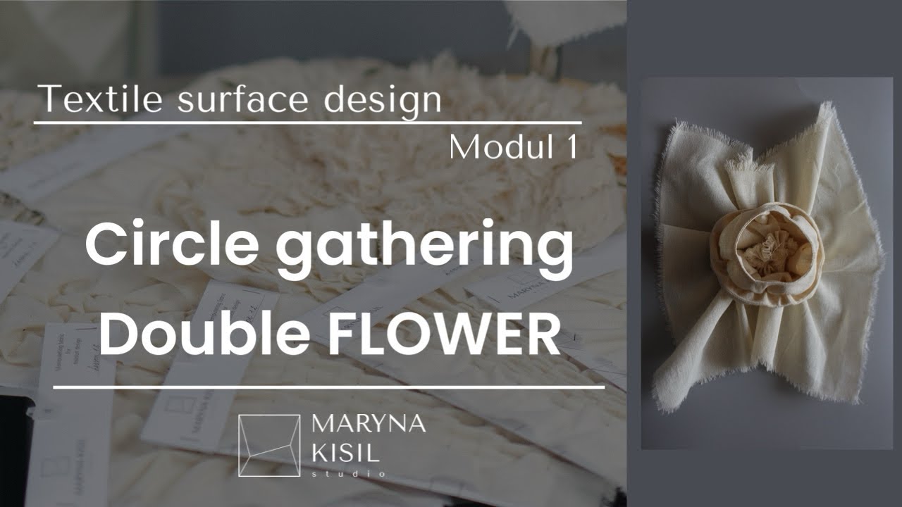 Circle gathering. Double flower