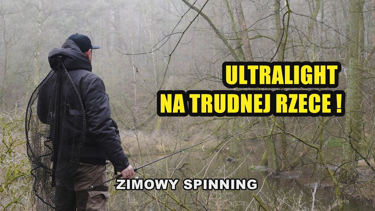 RZEKA LUTYNIA - Zimowy drapieżnik z małej rzeki! (Młyn nad Lutynią, Jarocin, Wielkopolska)