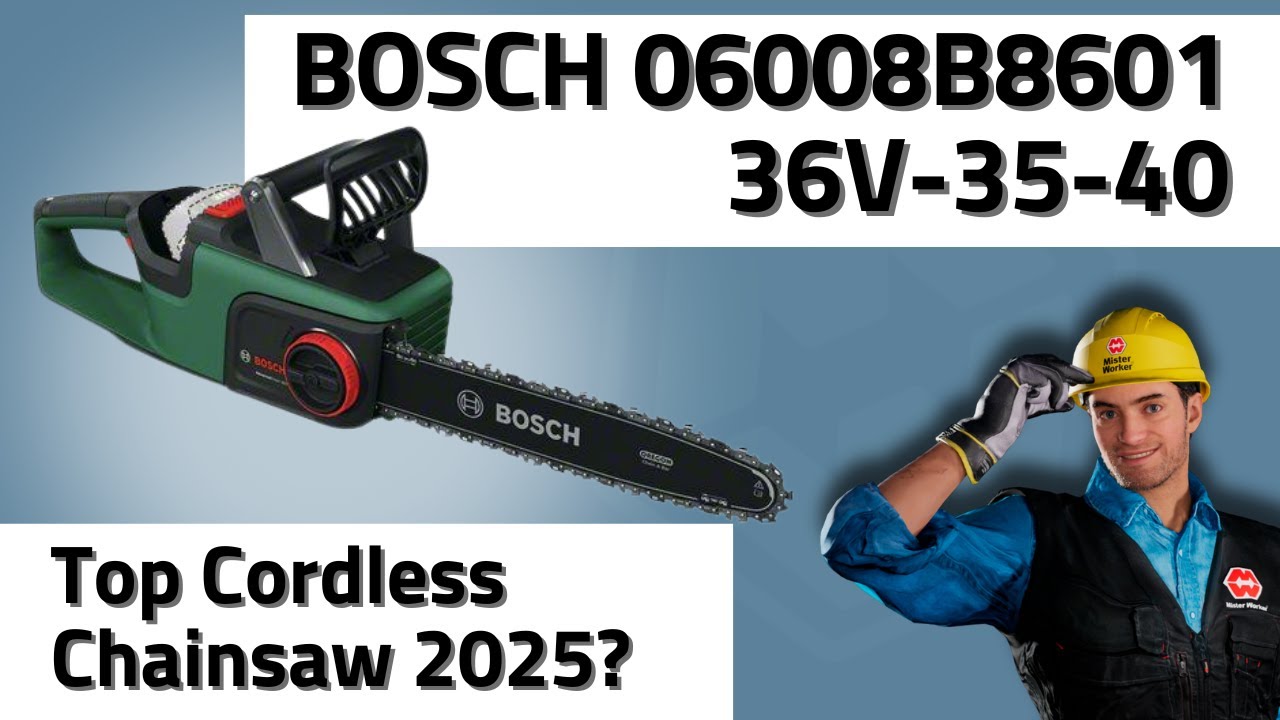 Top Cordless Chainsaw 2025? BOSCH 06008B8601 Test - 36V-35-40