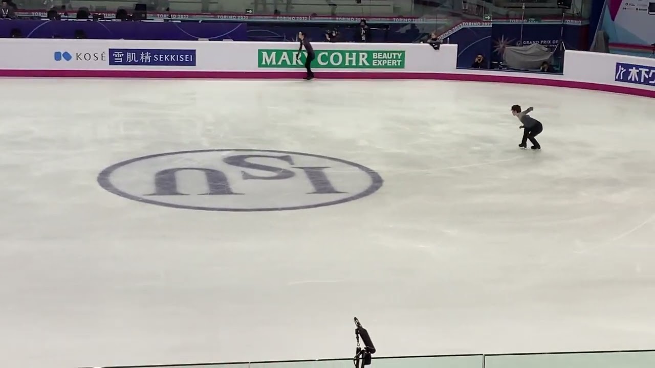 Shoma Uno 2022 GPF free program practice 10/12/2022 Torino, ITA