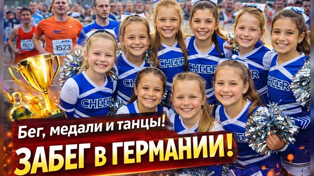 Как проходят забеги в Германии? 5 и 10 км + черлидинг детей | Спорт в Германии | Поздние переселенцы
