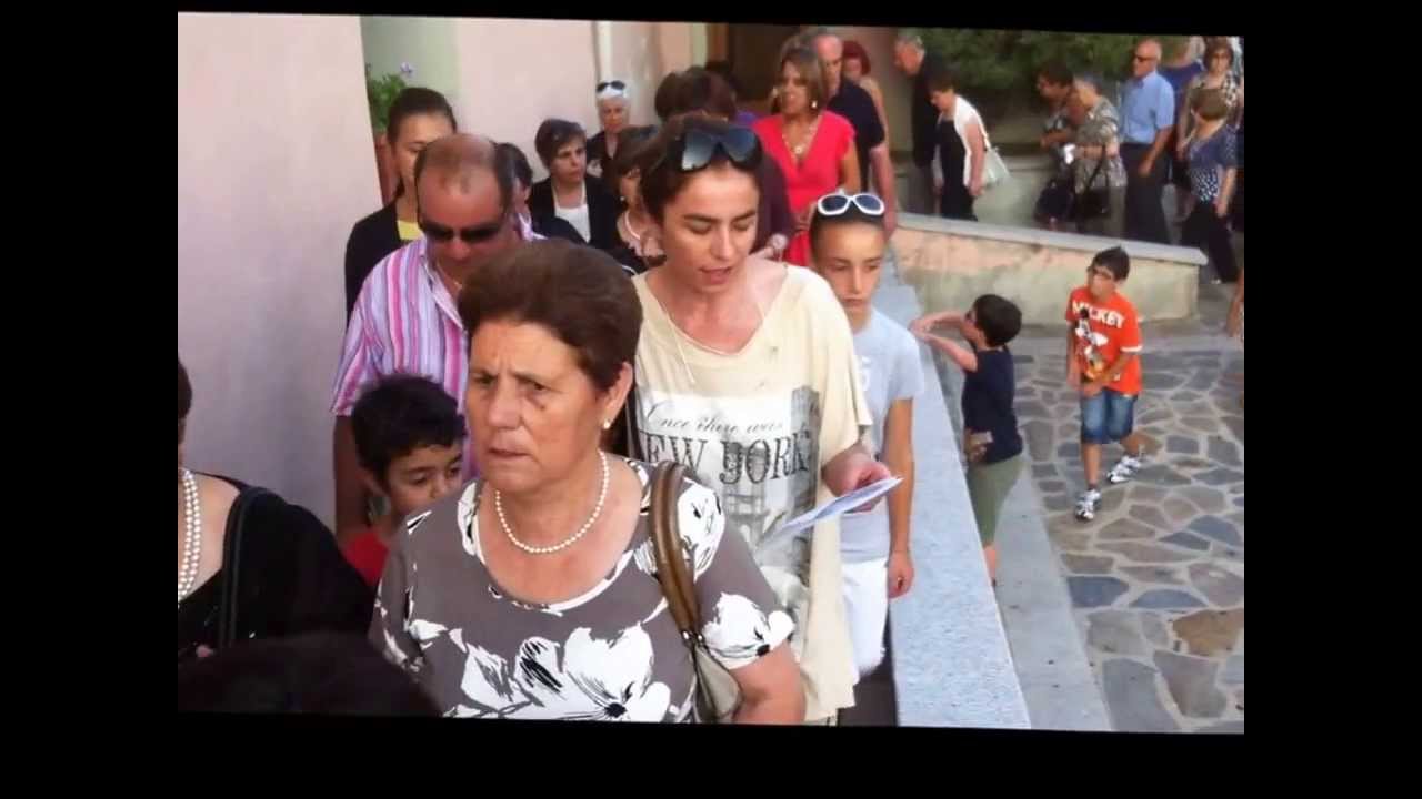 Lula (NU) Sardegna. La processione della Madonna Assunta, patrona di Lula.
