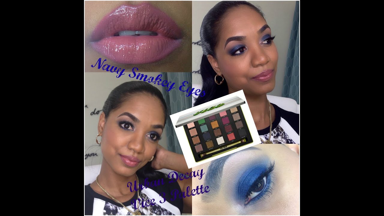 TUTORIAL | Navy Smokey Eyes w/ Urban Decay Vice 3 Palette