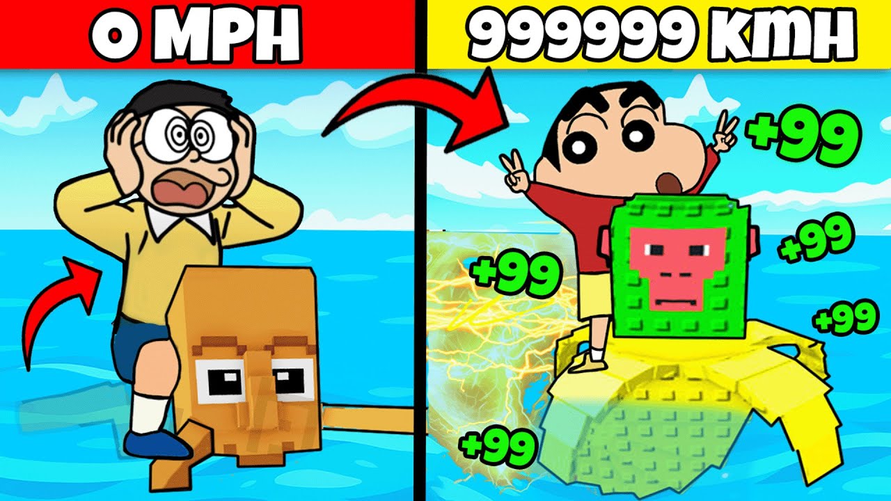 Shinchan & Nobita Brainrot Swimming Race Challenge😱😱|| Shinchan Nobita and his Freinds