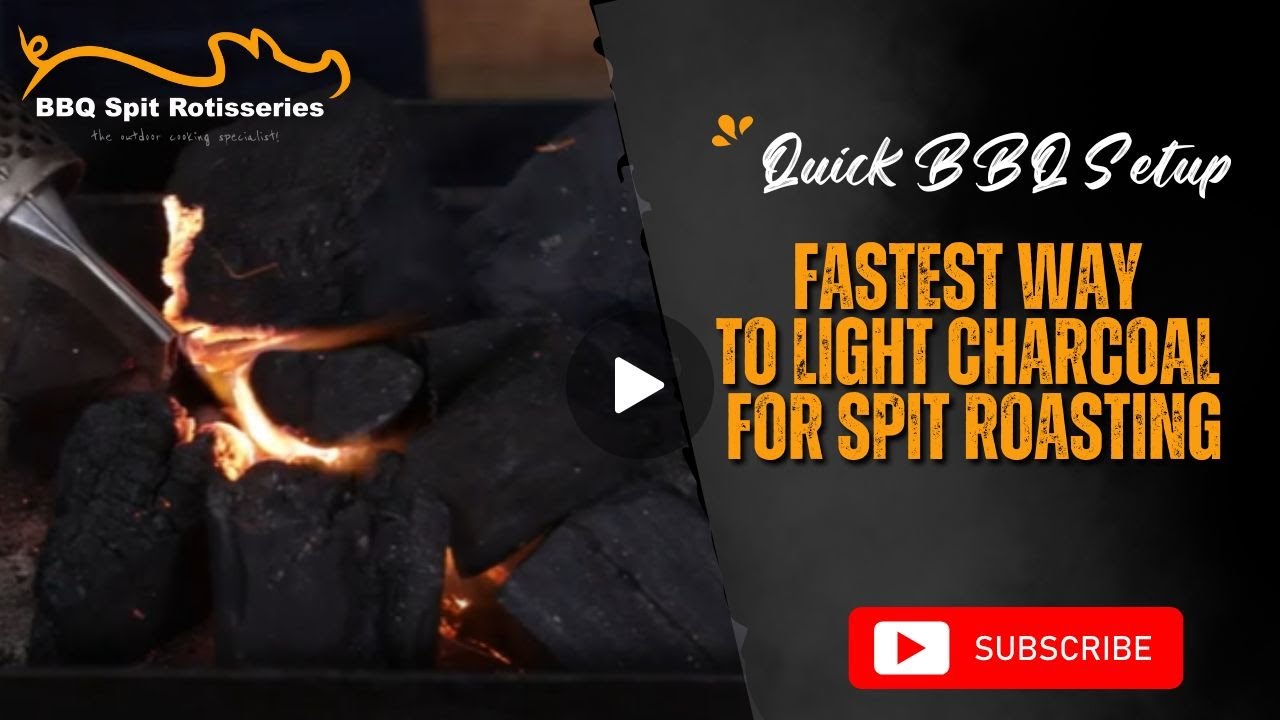 Fastest Way to Light Charcoal for Spit Roasting | Quick BBQ Setup