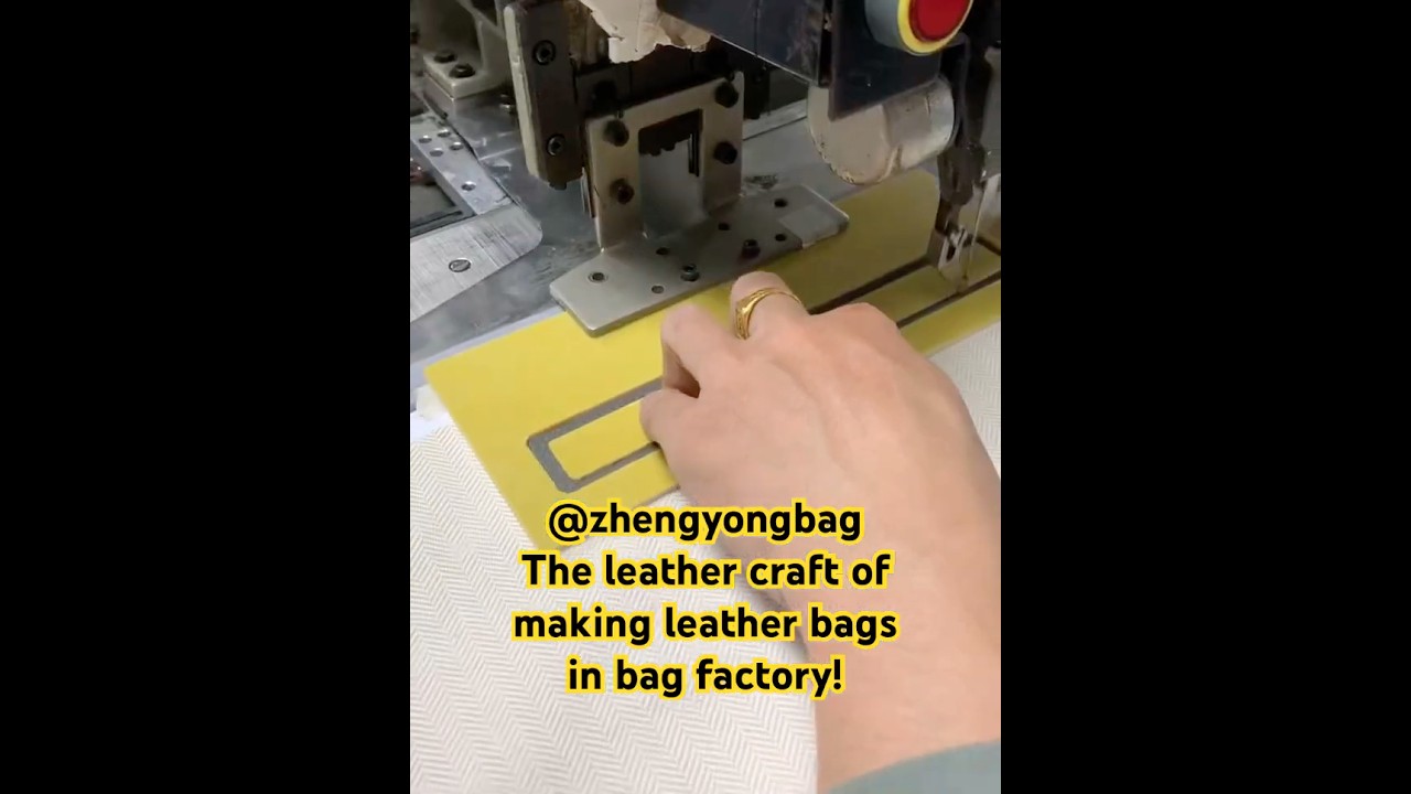The leather craft of making leather bags 