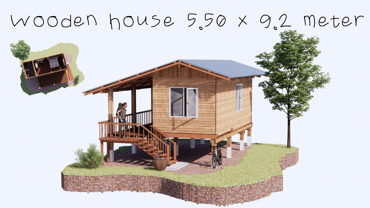 Wooden house construction [ Baan3D]