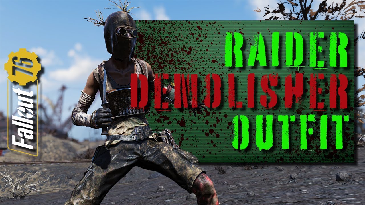 Raider Demolisher Mask & Outfit w/ Timestamps - Fallout 76 Season 6 - Efauna