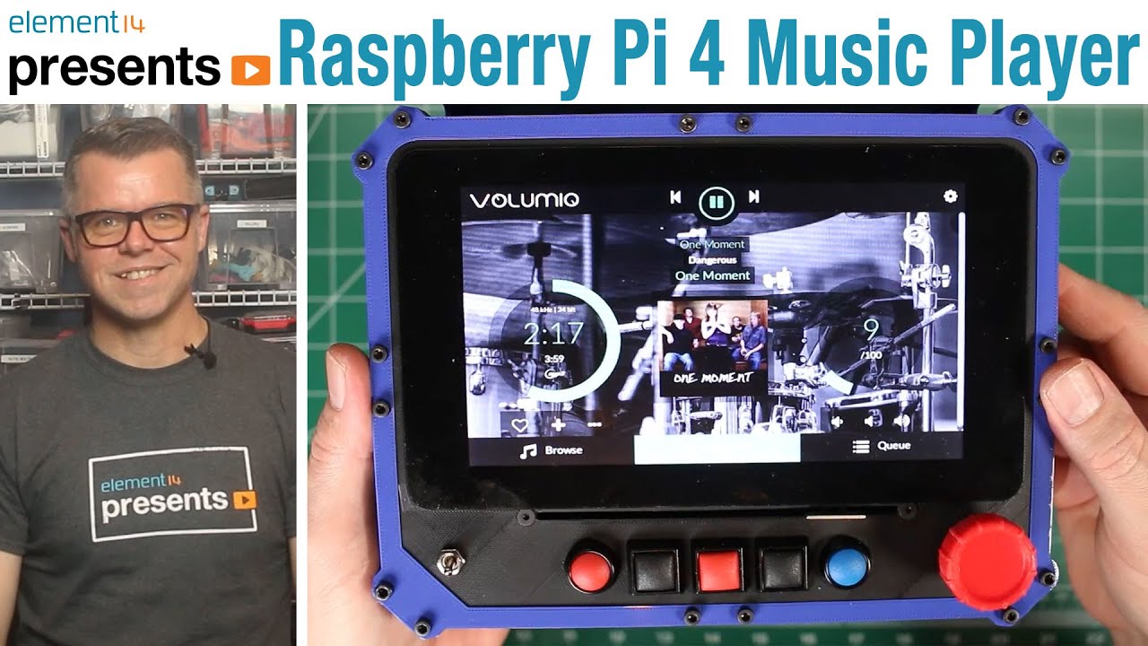Музыкальный плеер #RaspberryPi 4 с аналоговым управлением
