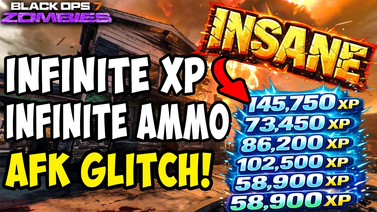 UPDATED INFINITE XP GLITCH! UNLIMITED AMMO AFK XP FARM (BO7 Zombies)