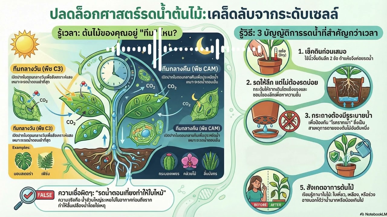 ปลดล็อกศาสตร์รดนํ้าต้นไม้ #เทคนิครดนํ้า