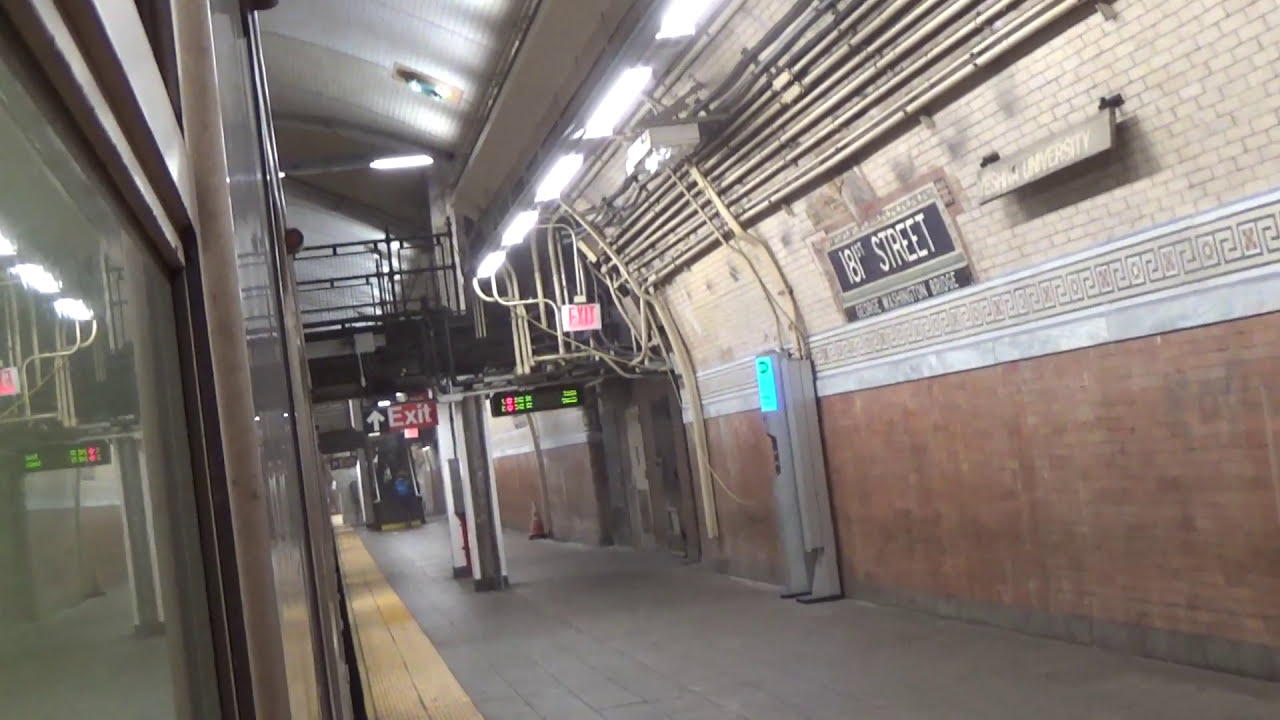 TrainCam : #1 North; 181st St George Washington Bridge to 191 St