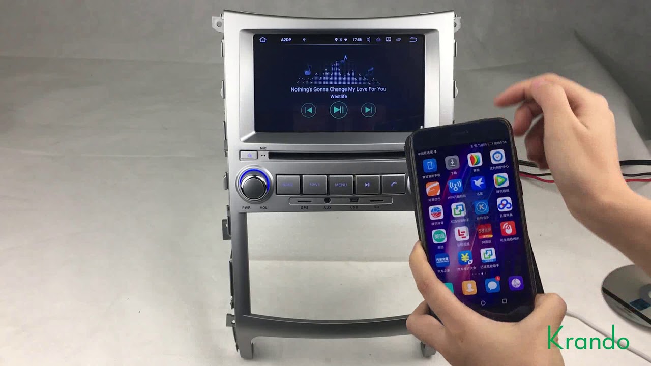 Krando Android 7.1 car radio navigation multimedia for hyundai ix55 veracruz 2006-2016 KD-HY755