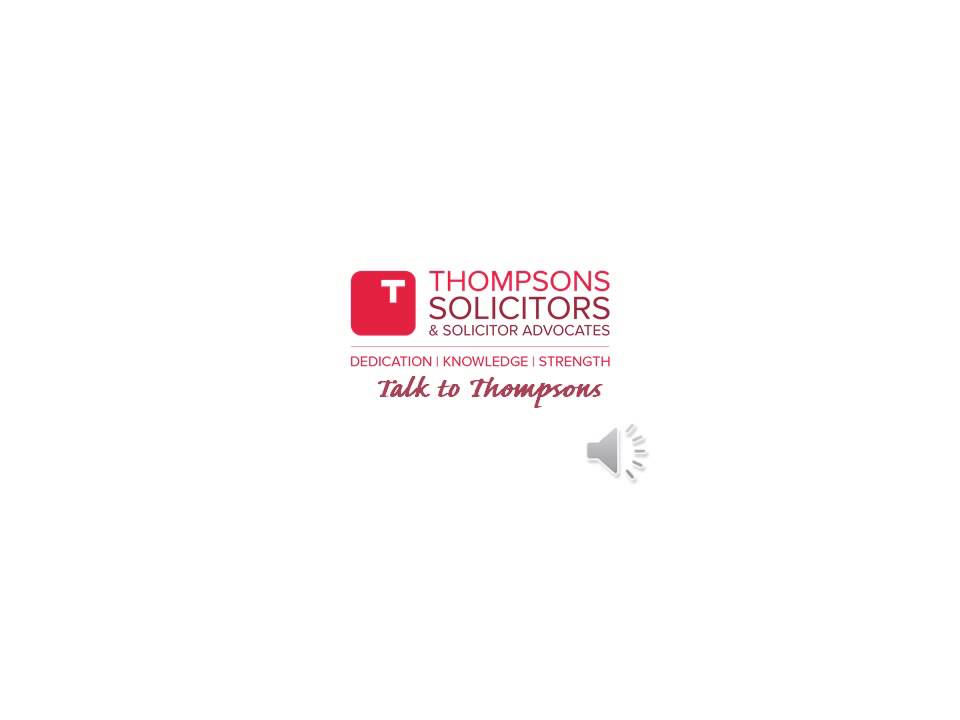 Talk to Thompsons, it's always personal | Scottish Borders Lawyers