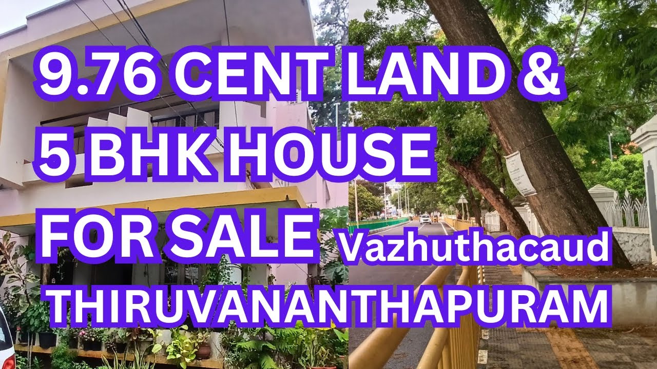 5BHK house in 9.76 cent land for sale next to Trivandrum Club in the City
