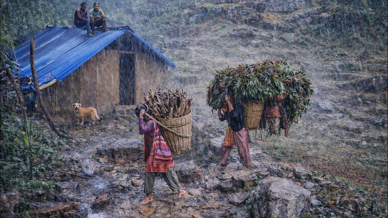 Real Forest Tribe Life in Nepal | Daily Survival, Traditional Cooking & Jungle Living