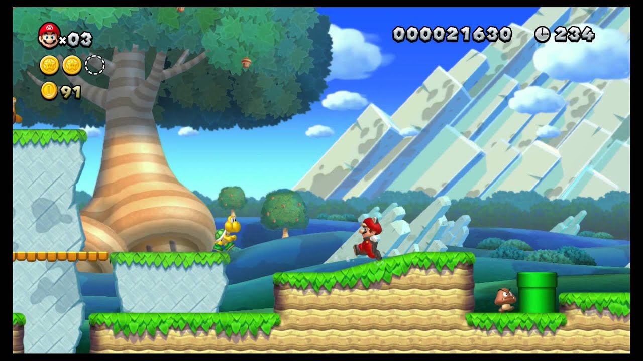 [WiiU] New Super Mario Bros U Mundo 1 (Dehesa Bellotera) Nivel 1 (Llegada a la Dehesa Bellotera)