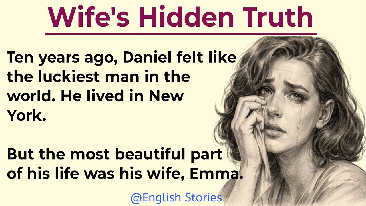 Learn English With Stories ✅ Wife's Hidden Truth 🔥  | Level 3 | Life lesson in Slow English .