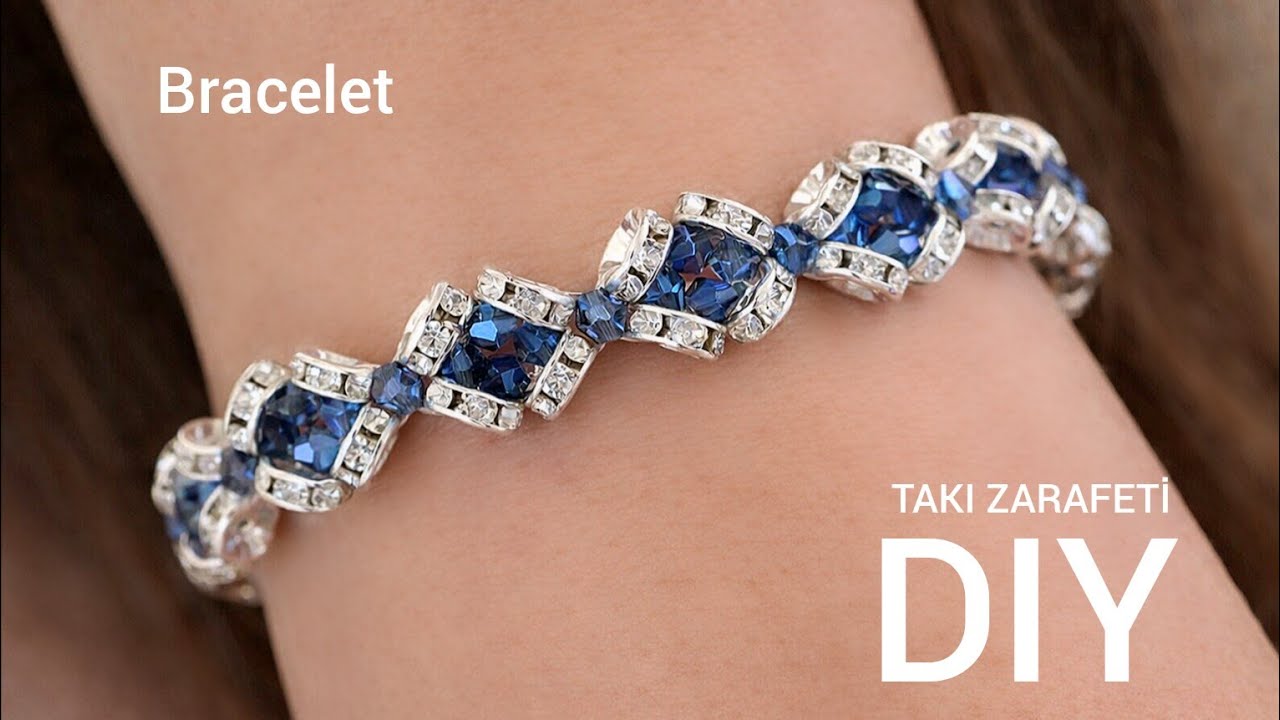 Rondela boncuktan kolay bileklik yapımı..Easy bracelet making with rondela. #diy 