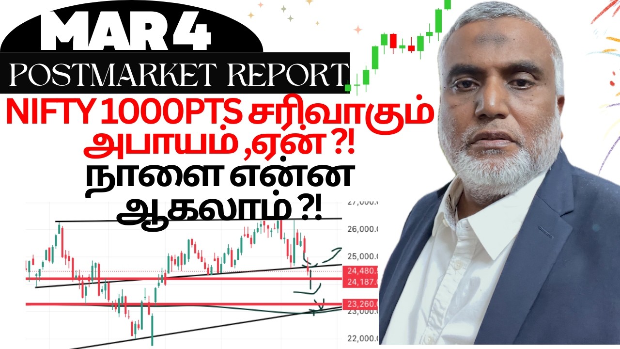 Daily stock market update tamil 04 MARCH 2026 ஷேர் மார்க்கெட் #premarketreport  #postmarketreport