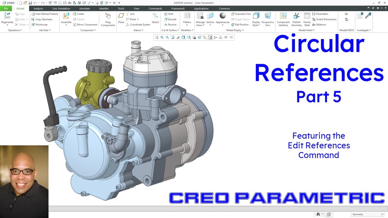 Creo Parametric - Circular References (Part 5) | Assemblies and Top Down Design