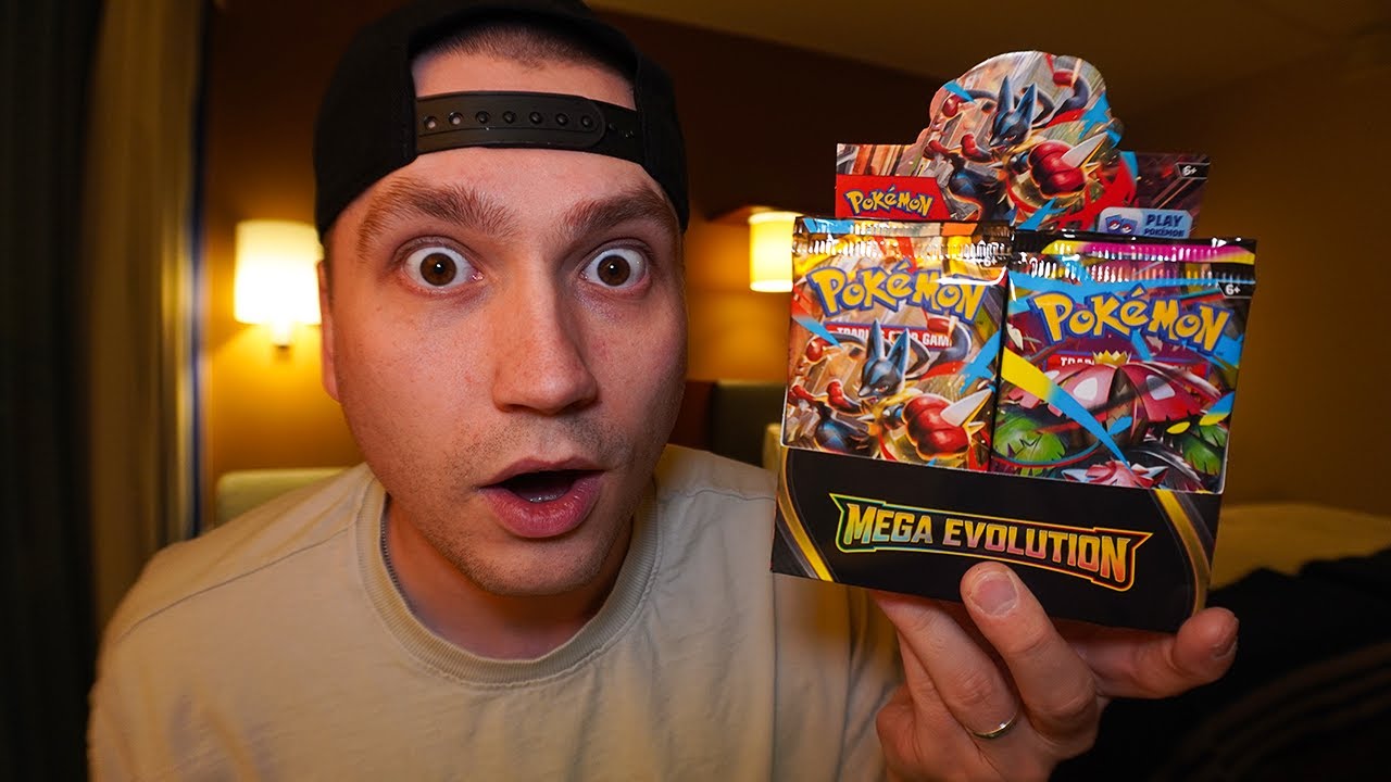 Avataan MEGA EVOLUTIONS Booster Box HOTELLISSA!!!