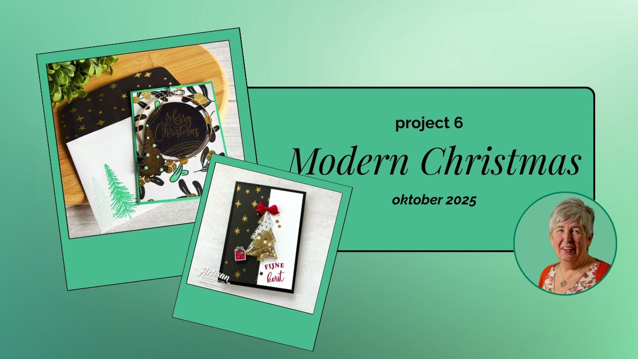 Stampin'Up!  Modern Christmas - project 6 - oktoberfavorieten