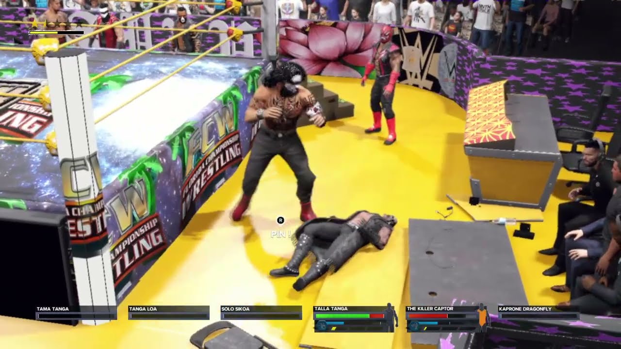 WWE 2K25 RAKA WAR ARENA presents TALLA TANGA VS THE KILLER CAPTOR FALLS COUNT anywhere MATCH
