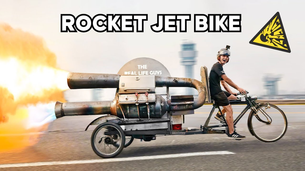 Wir bauen einen RAKETENANTRIEB an ein Fahrrad