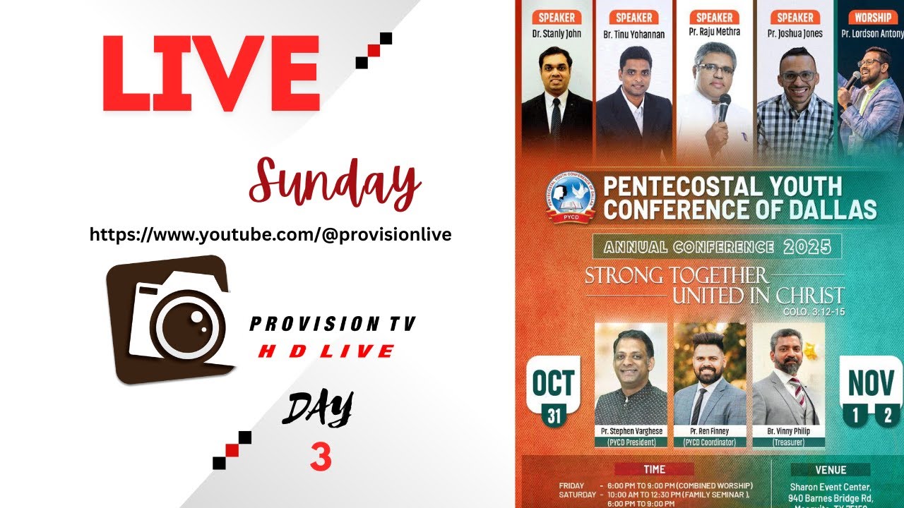 PENTECOSTAL YOUTH CONFERENCE OF DALLAS (PYCD) 2025   | 11/2/2025   |  MESQUITE,TEXAS