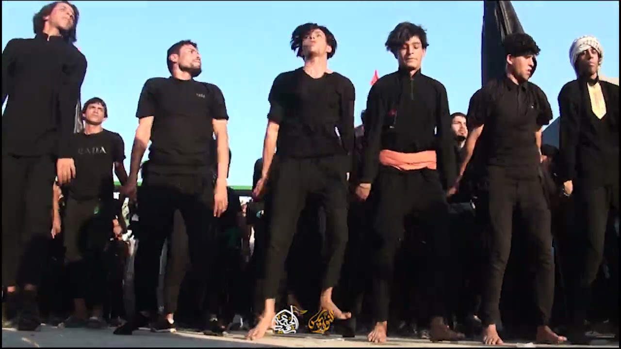 وينه اليعتني لعباس سيد مراد الموسوي مسيرة الاربعين المقدسة موكب شهيد الجمعة الحسيني