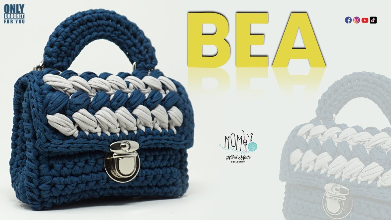 VERSIONE SEMPLIFICATA-MARSHMALLOW BAG BEA-EASY CROCHET BAG🌻@momiscrochet #crochet #tutorial #bag