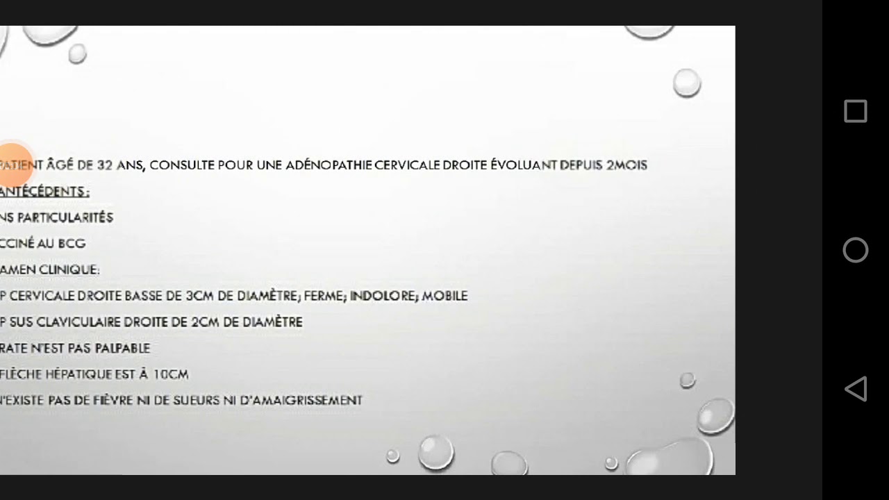 cas clinique lymphome hodgkinien &hearts;️
