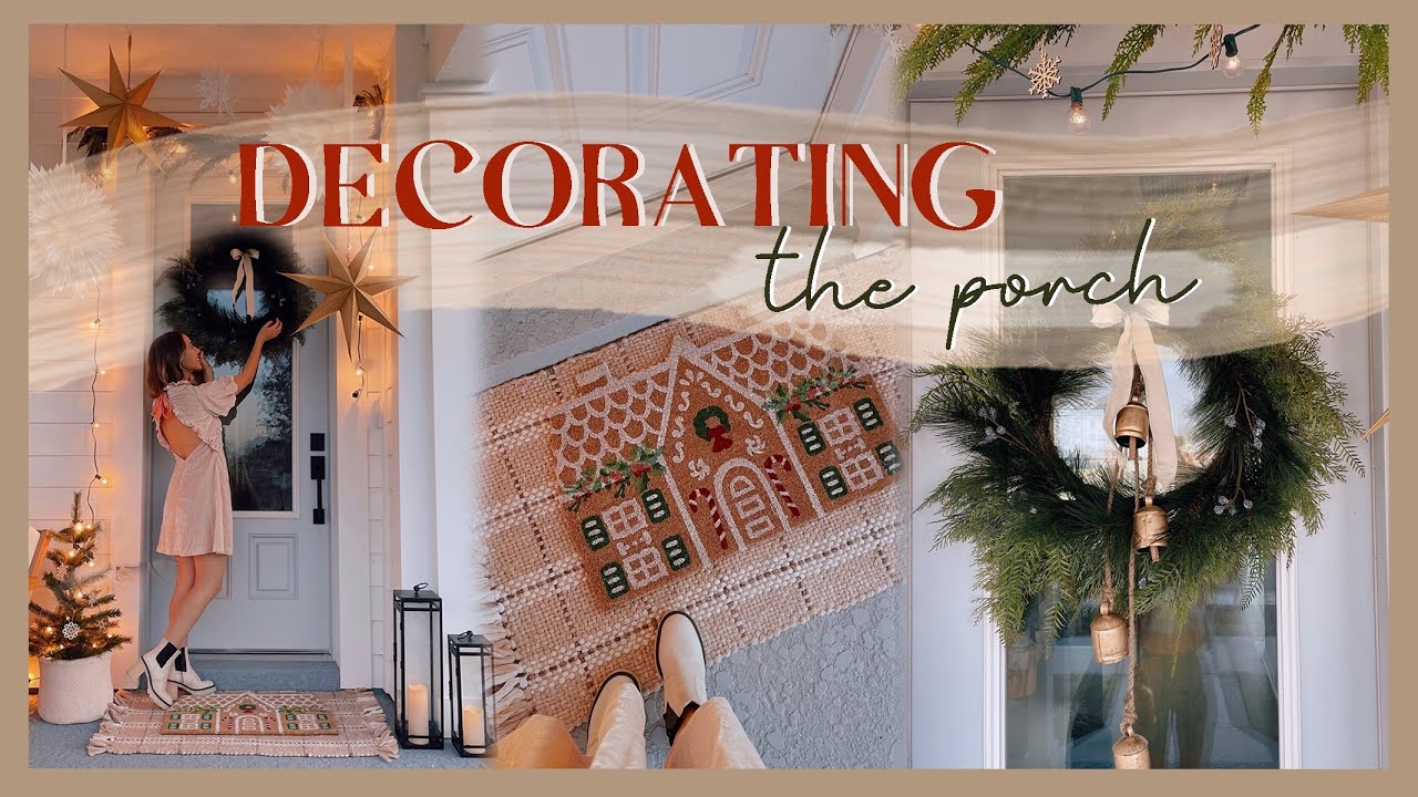 DECORATE THE PORCH WITH ME FOR CHRISTMAS 🎄