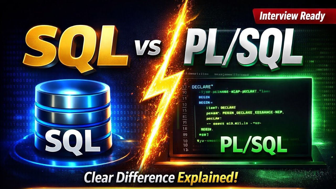 SQL vs PL/SQL Difference Explained in Hindi | Biggest Difference | Interview Question 2026