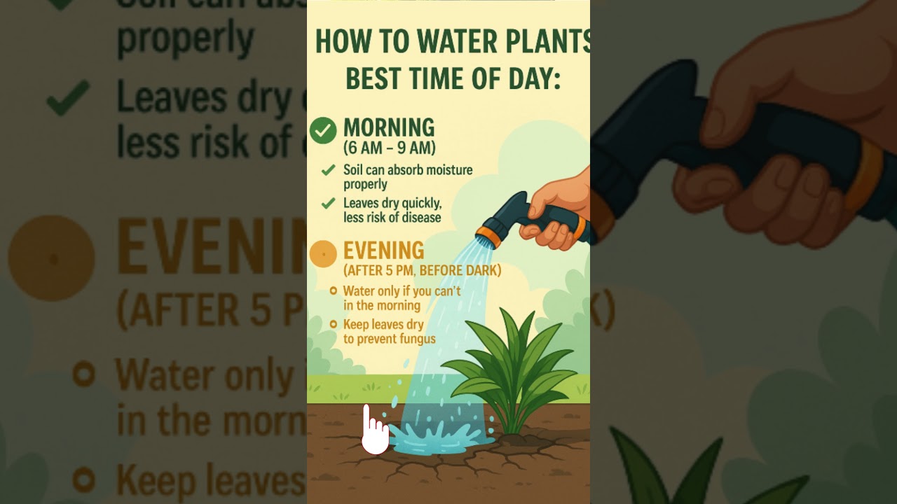 How to Water Plant Best Time of Day 