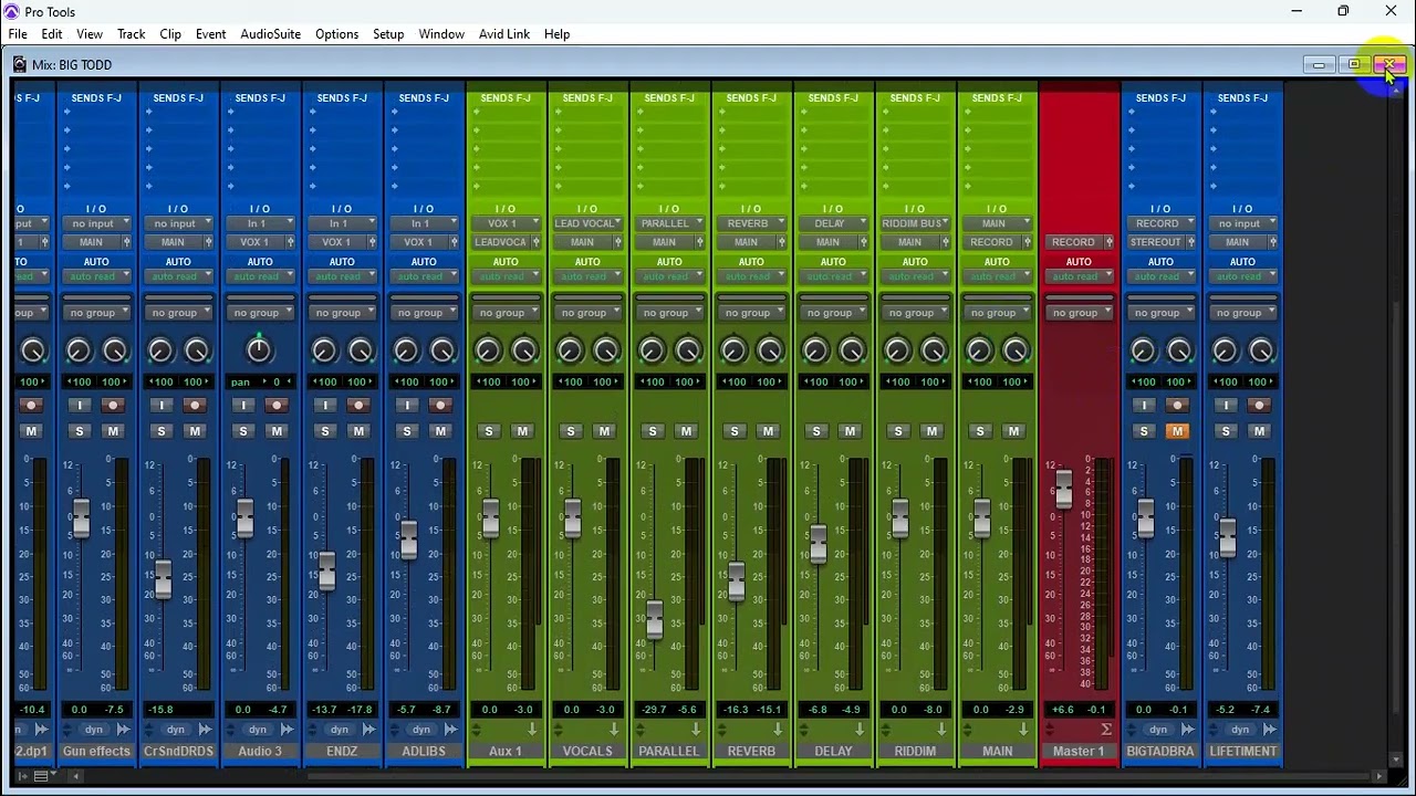 PRO TOOLS DANCEHALL TEMPLATE MIXING DANCEHALL VOCALS IN PRO TOOLS (Waves, UAD  And Stocks Plugins )