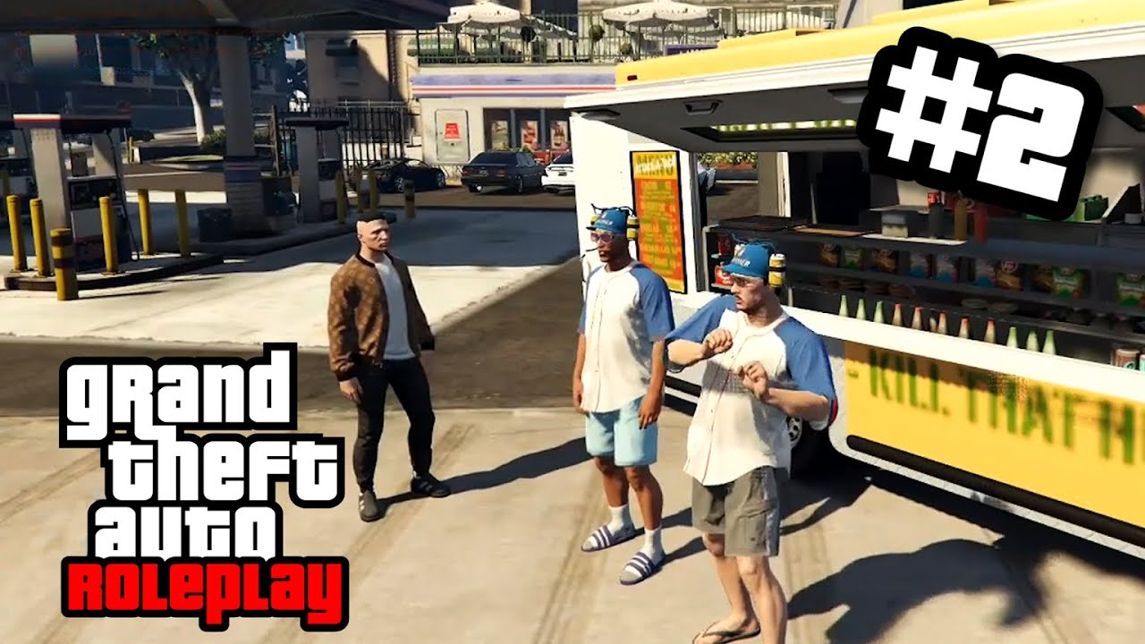 VENDEDORES AMBULANTES Y ATRACADORES | GTA V ROLEPLAY #2