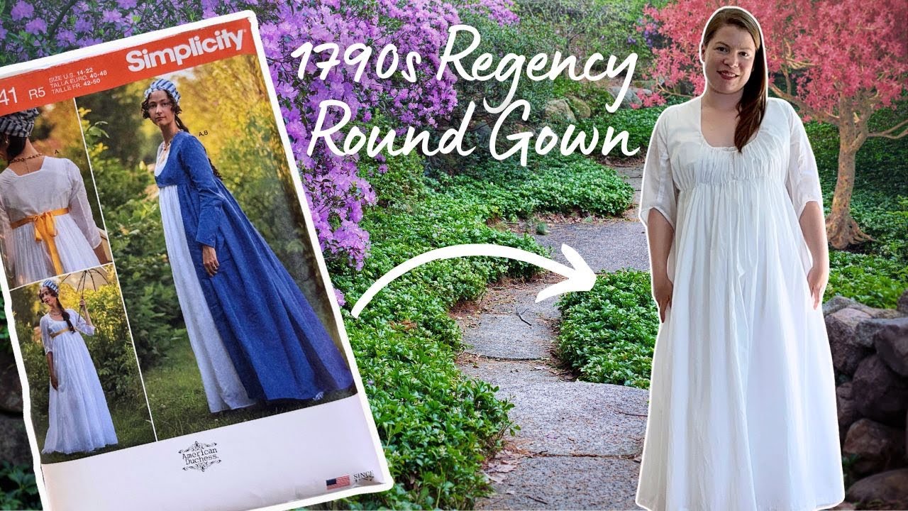 Making a 1790s Round Gown || Simplicity 8941 || American Duchess