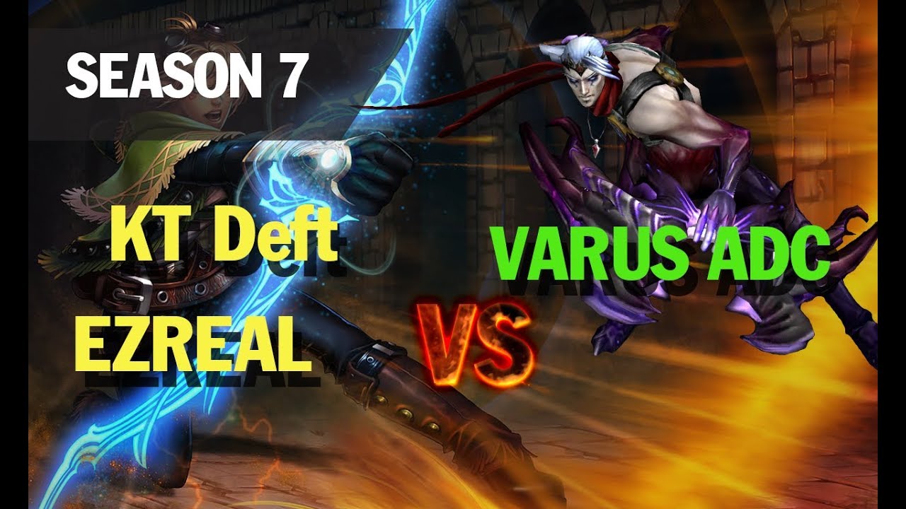lol esports highlights l KT Deft picks EZREAL vs VARUS ADC