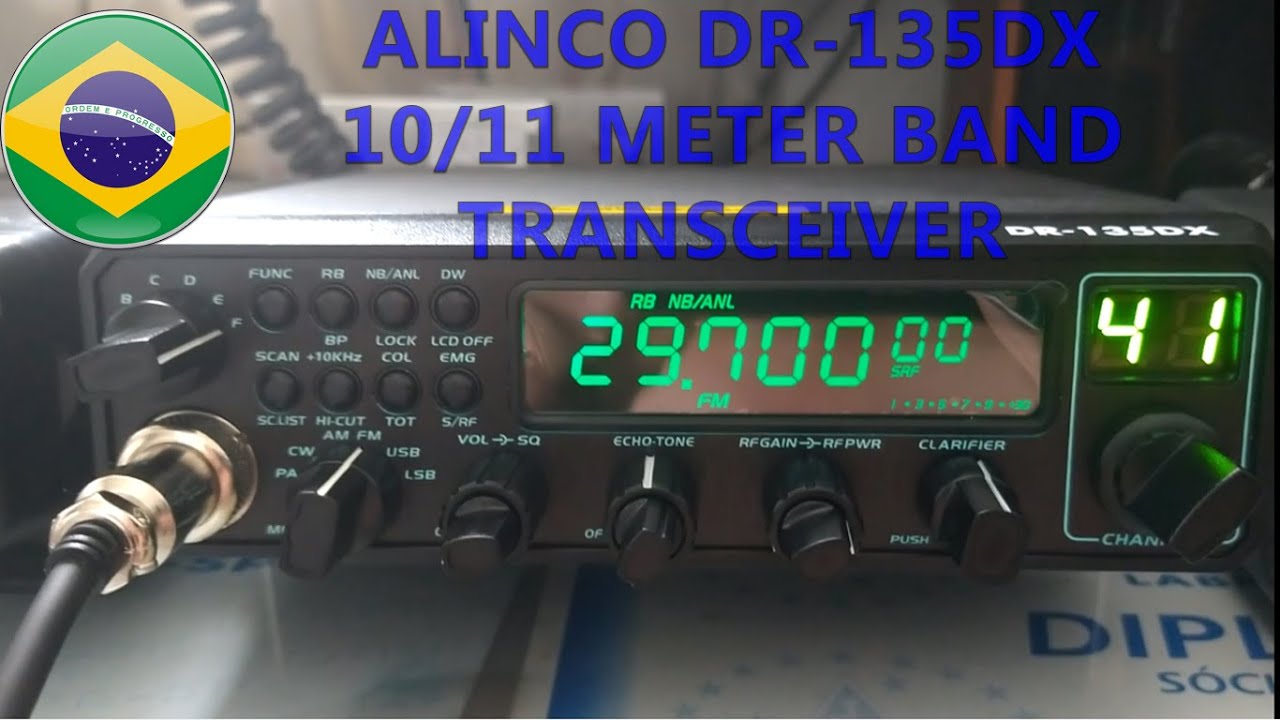 Transceiver Alinco DR-135DX   10/11 meter band - All Mode - Unboxing and test