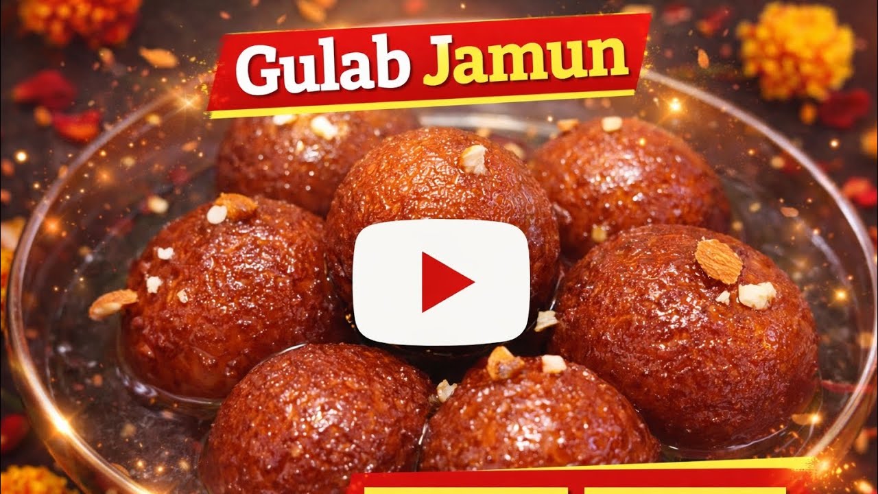 Soft& Juicy Gulab Jamun Recipe | घर जैसा हलवाई टेस्ट 