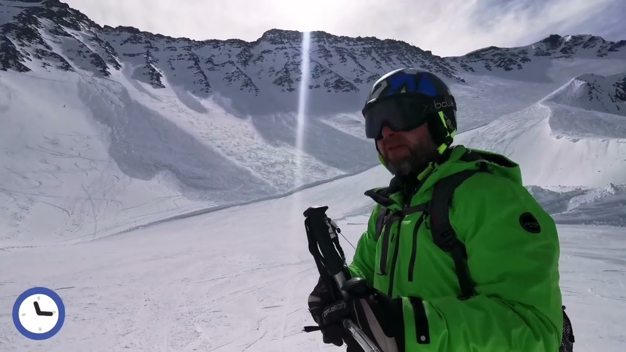 Discesa libera sulla pista Youla a Courmayeur