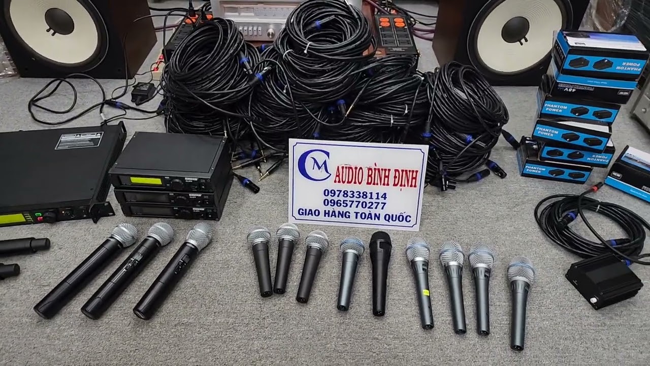 Tuyển chọn SHURE ULXP4 SM 58 / SM 86 Và Míc Dây Shure SM58 - SM 58S và Beta 87A .v v 