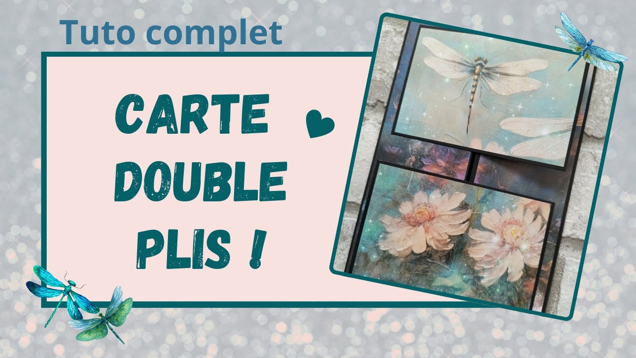 Tuto pour réaliser une CARTE double plis originale ! Avec des papiers de Kokorosa studio !